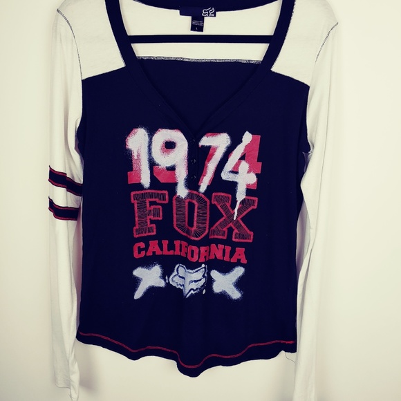 Fox Tops - Fox Racing Moto California 1974  Long Sleeve Tee